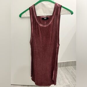 Paige tank top/tunic XS, burgundy. Perfect condition. Distressed, vintage style